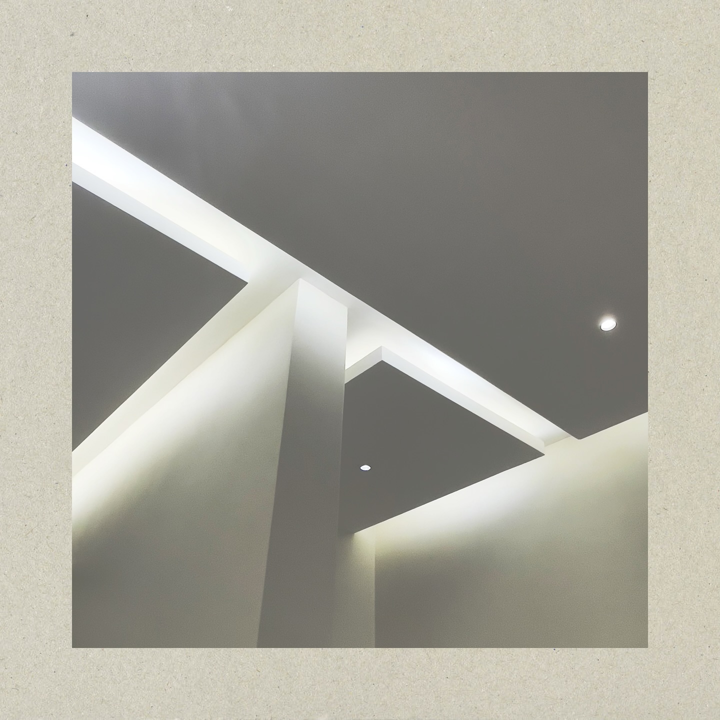 Abstract view of modern ceiling lights